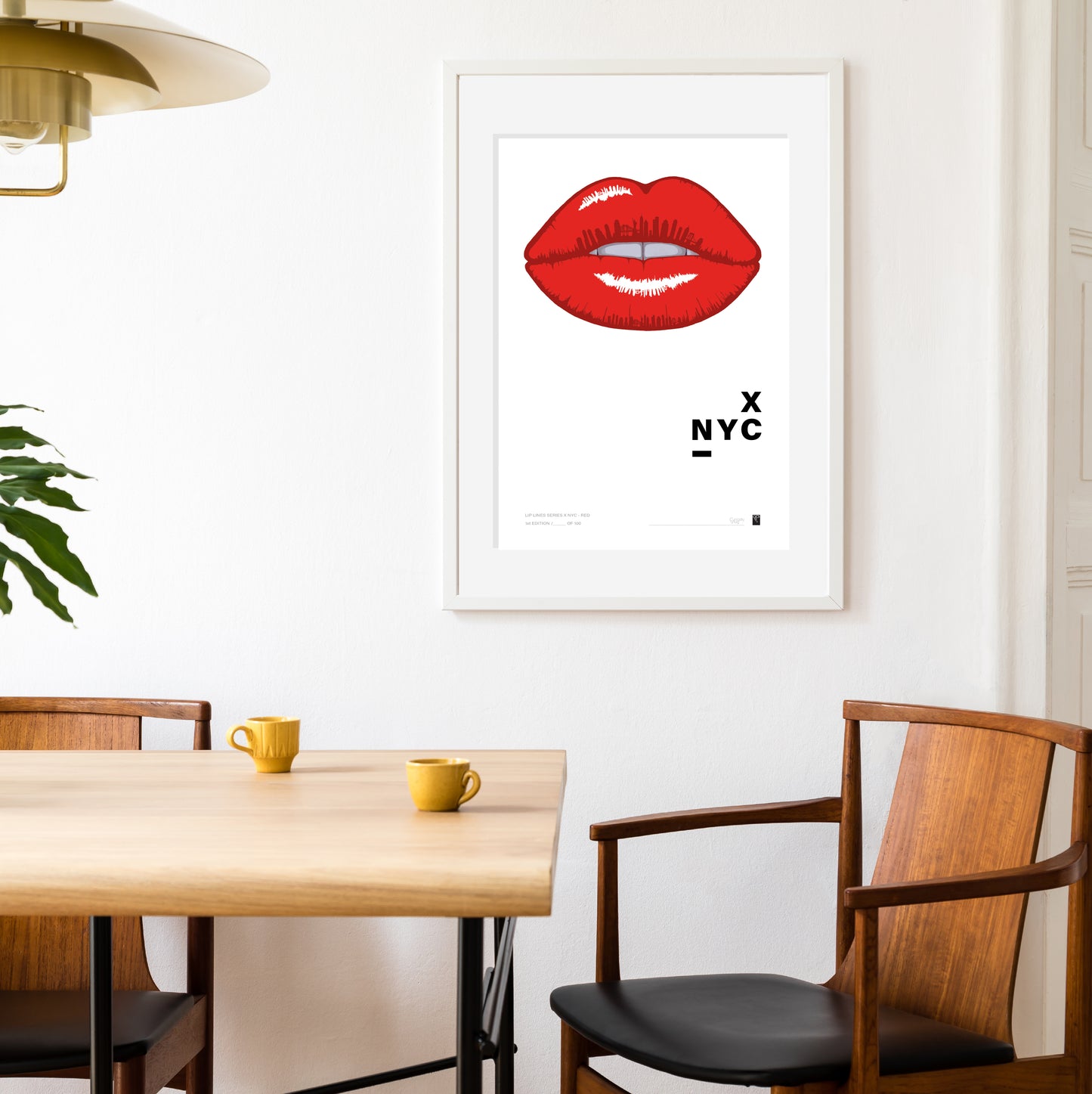 Lip Lines Series  X NYC - Red - Limited Edition Print