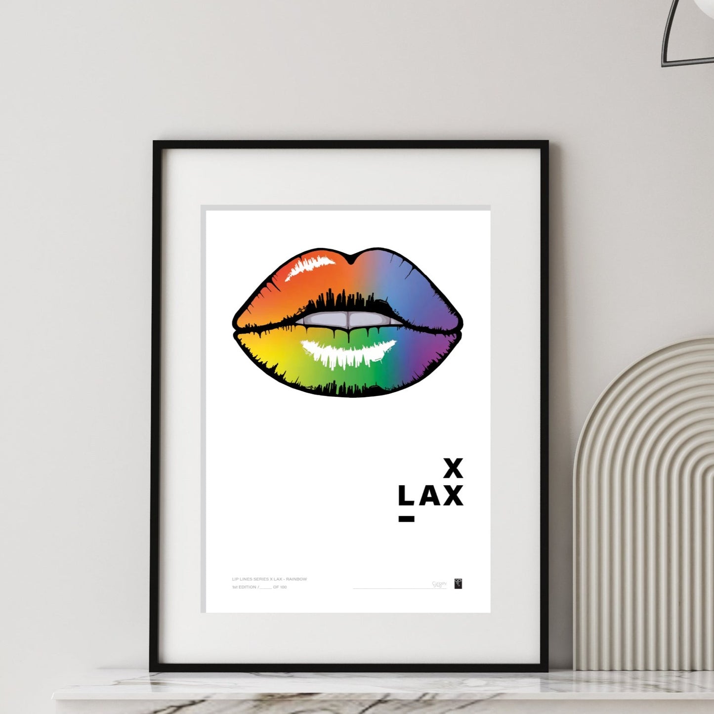 Lip Lines Series  X LAX - Multicolour - Limited Edition Print