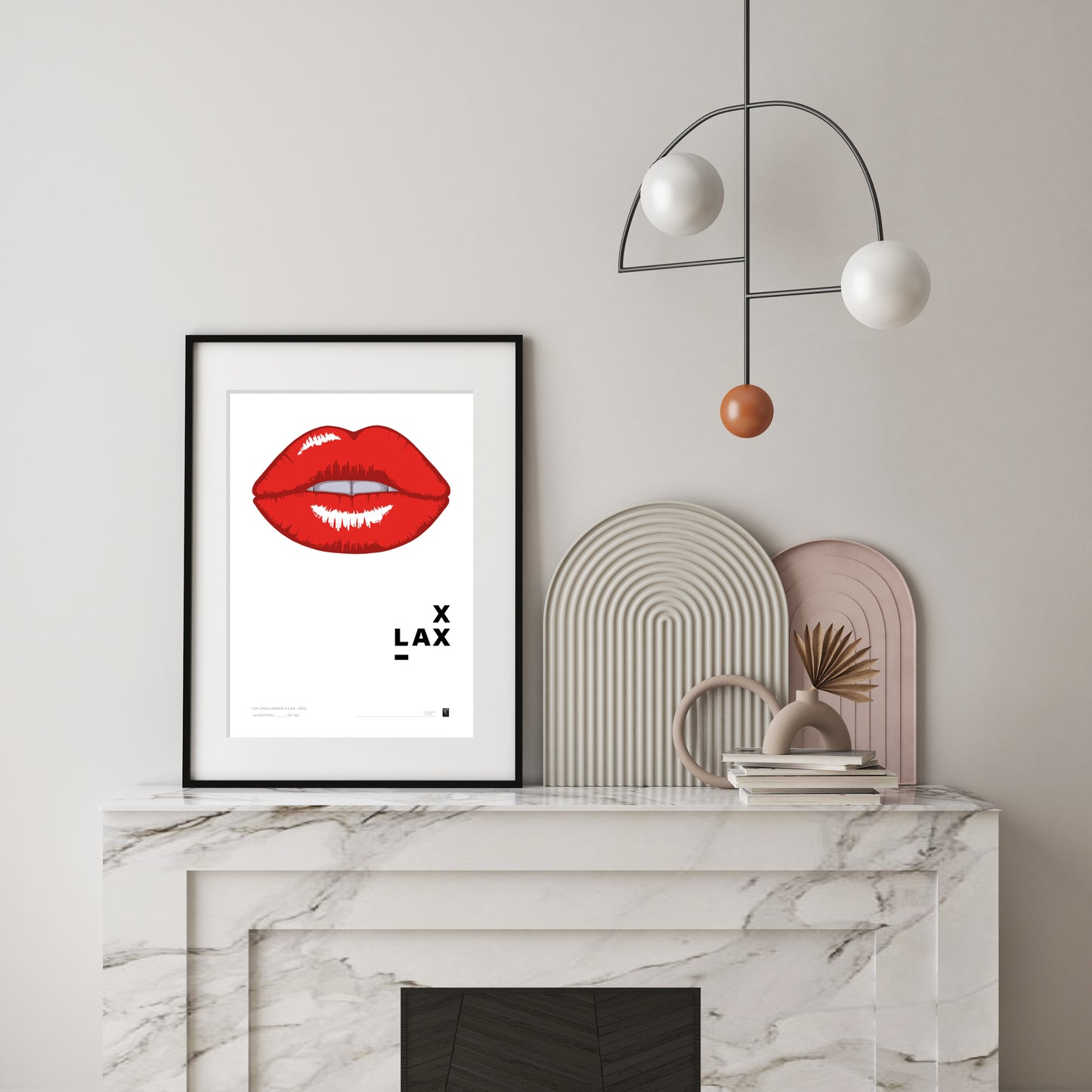 Lip Lines Series  X LAX - Red - Limited Edition Print