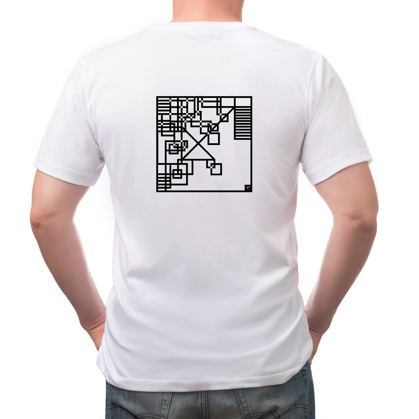 Zodiac Series Abstract Lines Sagittarius | Unisex T-Shirt - White