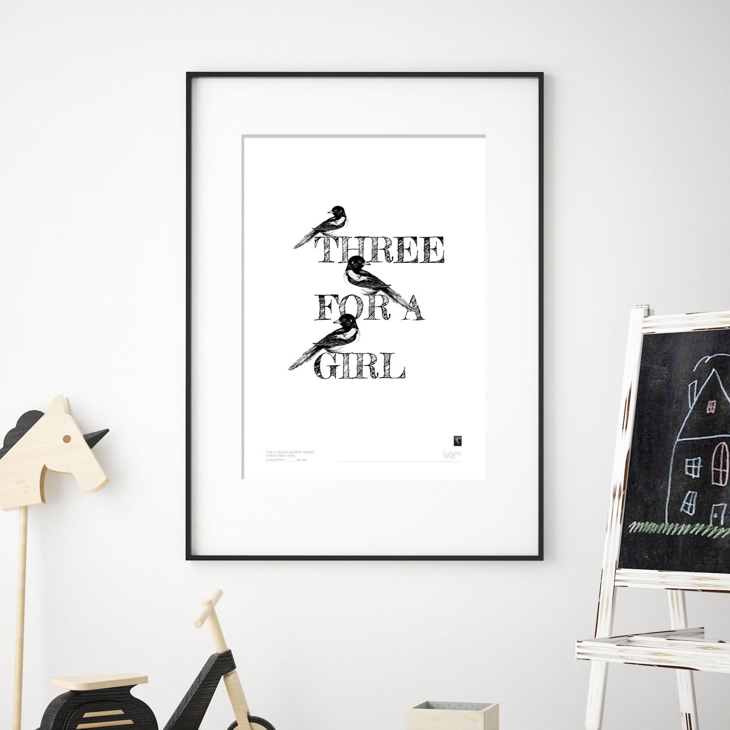 The Curious Magpie Series - Three For A Girl - Limited Edition Print