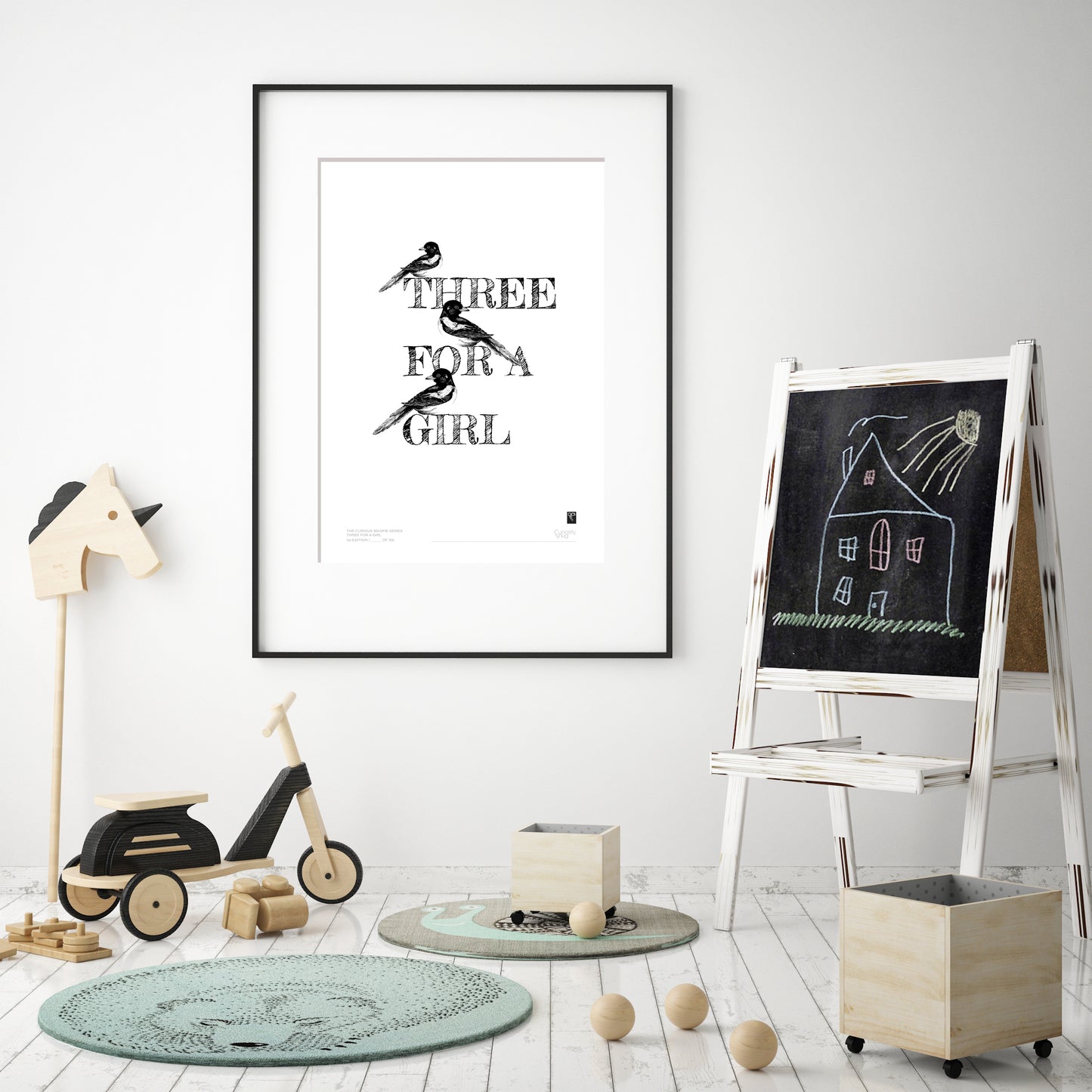 The Curious Magpie Series - Three For A Girl - Limited Edition Print