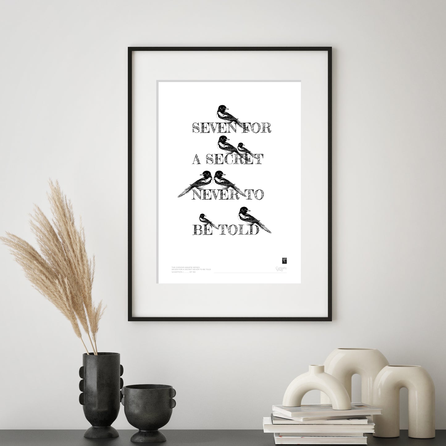 The Curious Magpie Series - Seven For A Secret Never To Be Told - Limited Edition Print