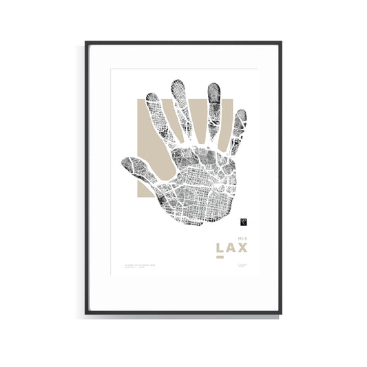 Hi-5 Series LAX - Los Angeles - Beige - Limited Edition Print