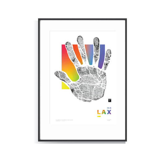 Hi-5 Series LAX - Los Angeles - Multi-Colour - Limited Edition Print