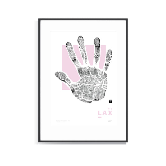 Hi-5 Series LAX - Los Angeles - Pink - Limited Edition Print