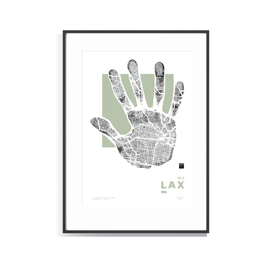 Hi-5 Series LAX - Los Angeles - Sage - Limited Edition Print