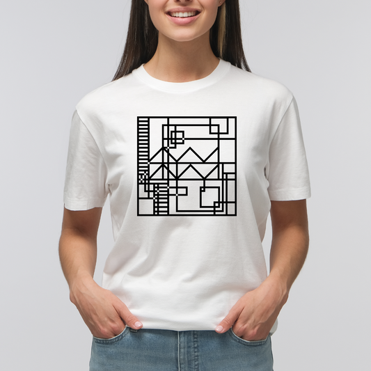 Zodiac Series Abstract Lines Aquarius T-Shirt