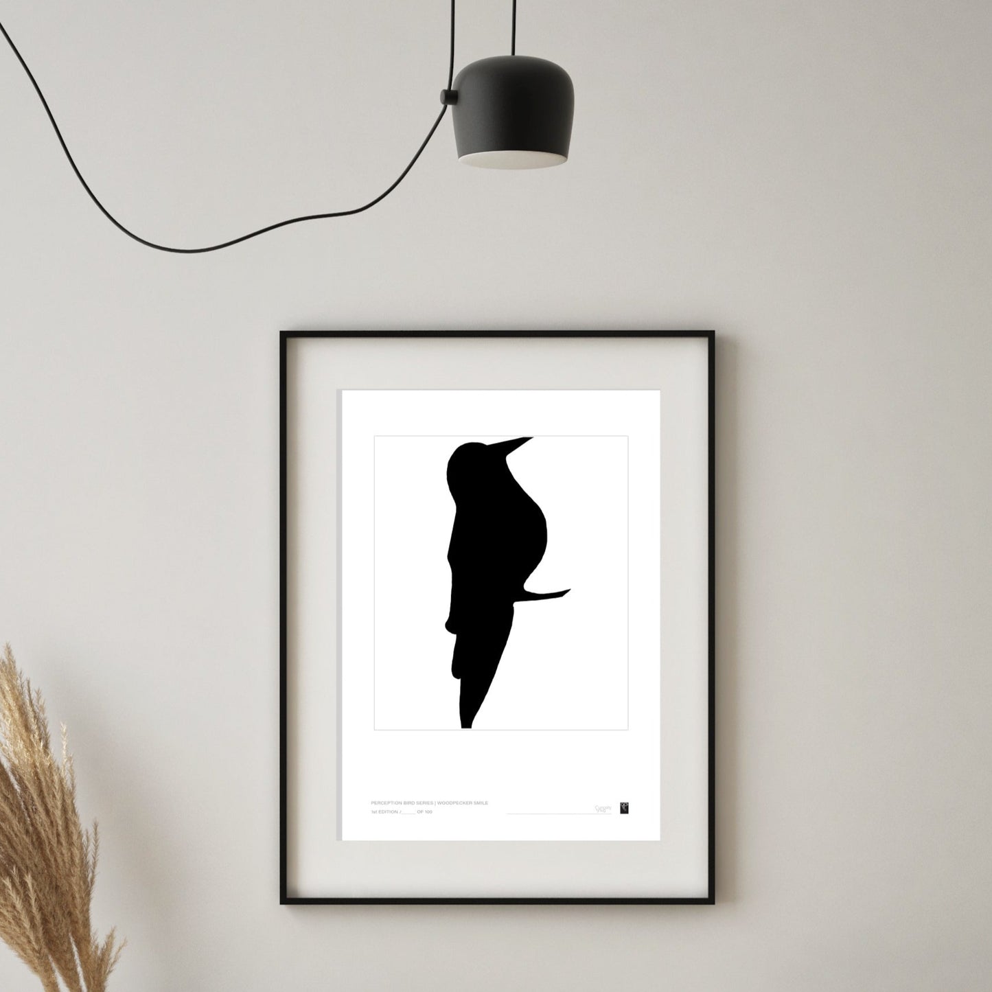 Abstract Bird Series - Woodpecker Smile - Limited Edition Print