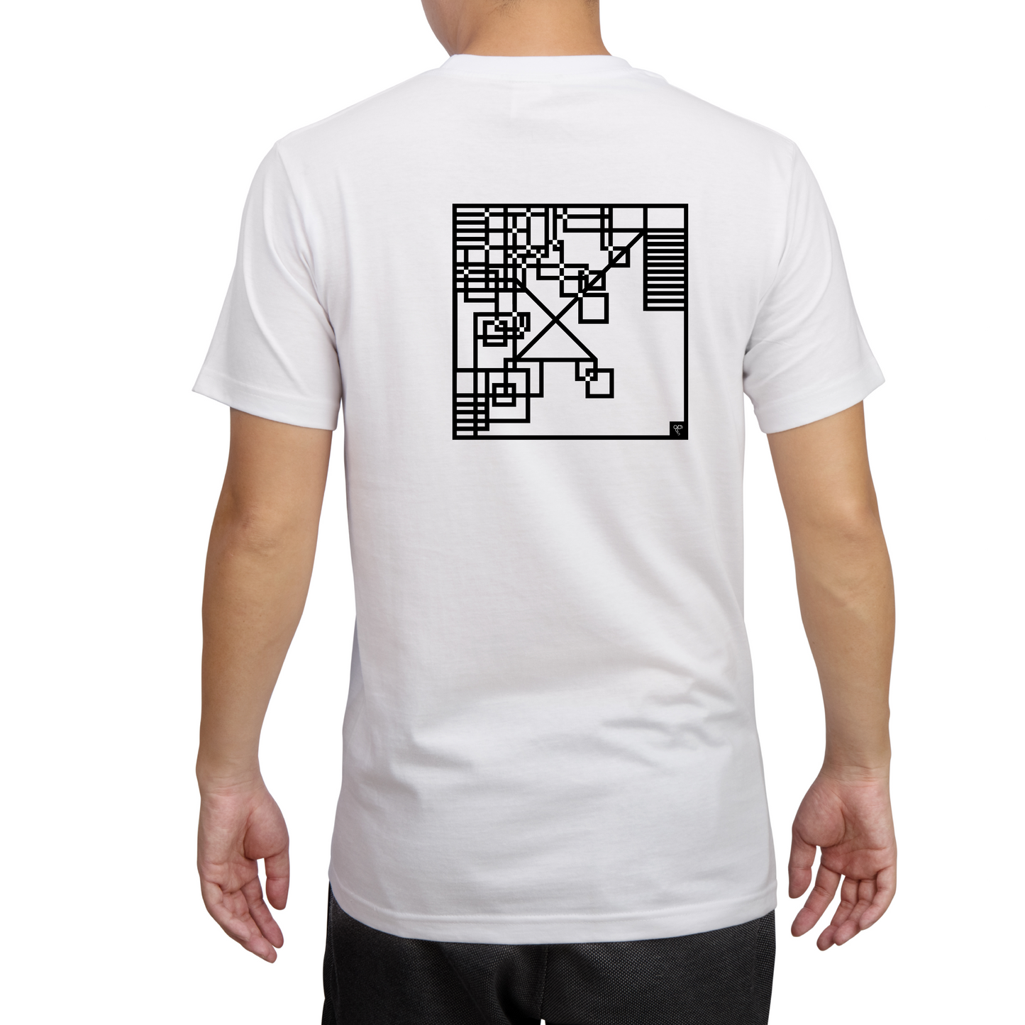 Zodiac Series Abstract Lines Sagittarius | Unisex T-Shirt - White